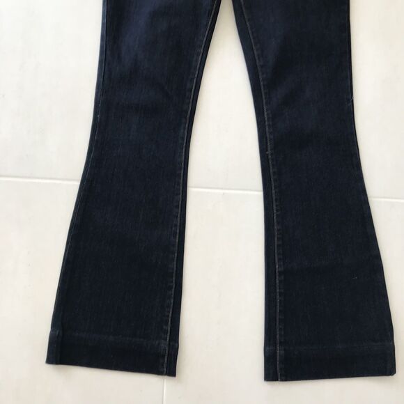Alberto Makali Distressed Low Rise Boot Cut Denim Jeans - Picture 5 of 8